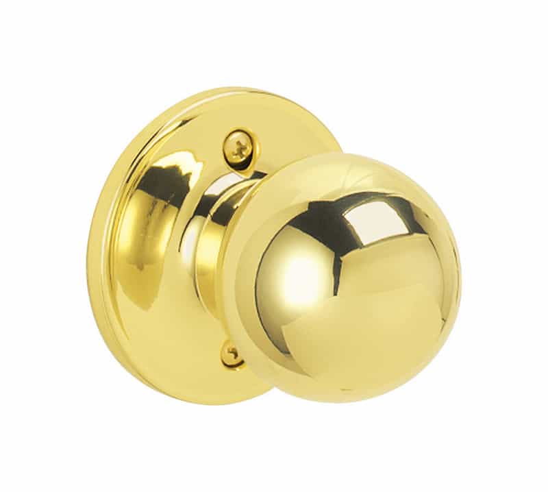 Schlage Dexter Corona Bright Brass Brass Dummy Knob 3 Right or Left