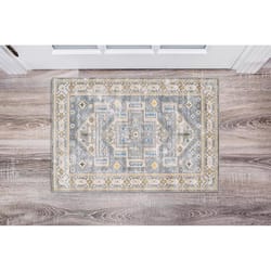 Linon Home Decor Calston 3 ft. W X 2 ft. L Beige/Gray Washable Polyester Accent Rug