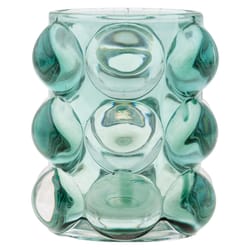 Karma Teal Lucia Hobnail Votive Candles