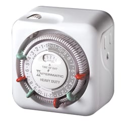 main  Heavy-Duty 24-Hour Indoor Mechanical Plug-In Timer