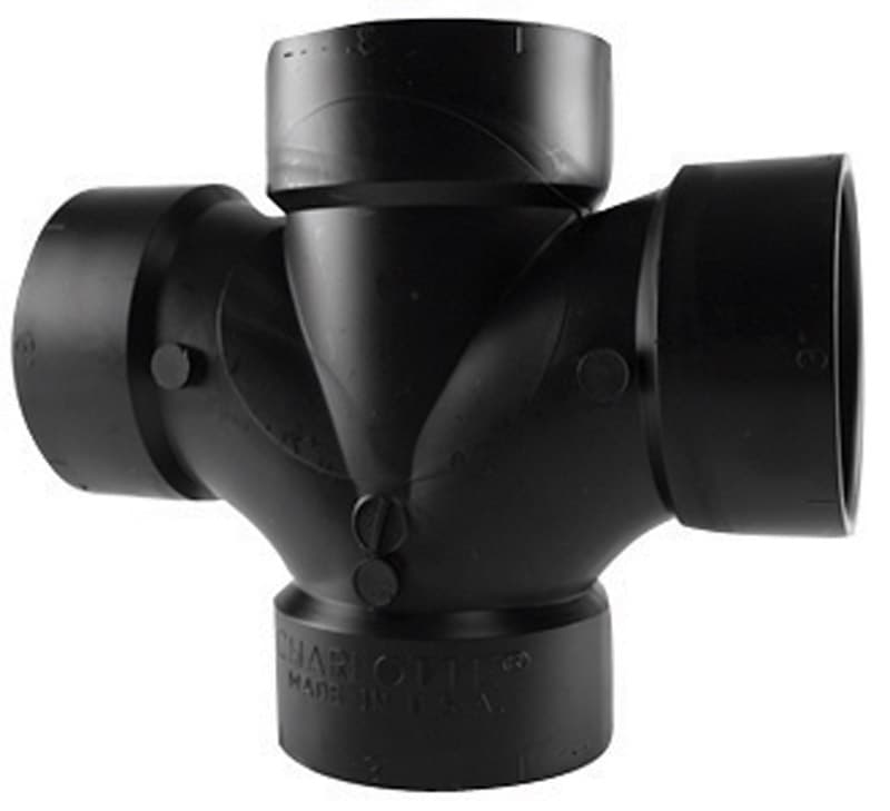 ABS004281000 Charlotte Pipe 3 in. Hub X 3 in. D Hub ABS Sanitar sku ABS004281000
