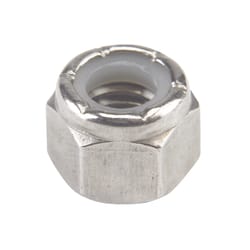 Hillman 3/8 in. Stainless Steel SAE Nylon Lock Nut 50 pk