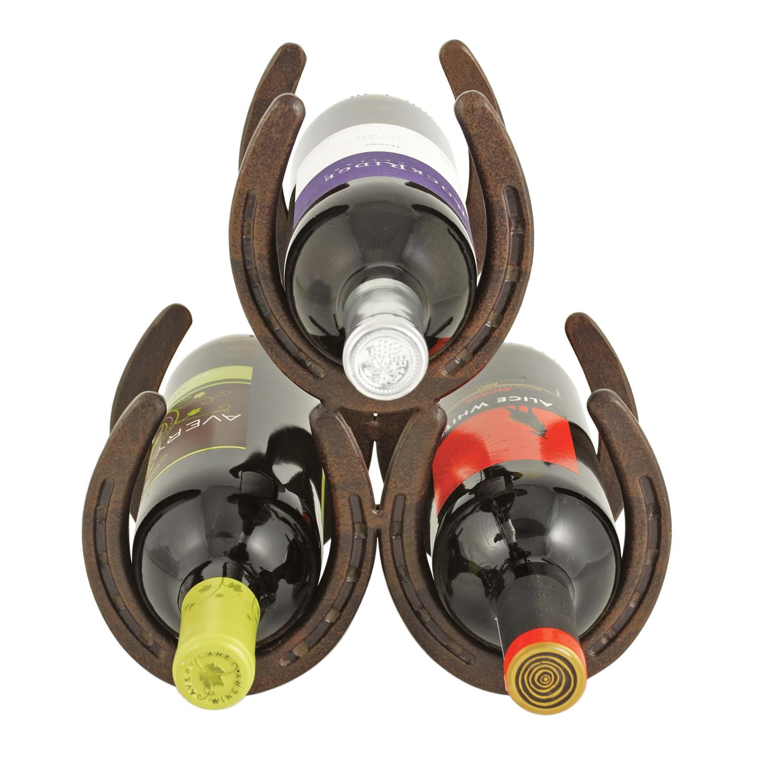 Foster & Rye Horseshoe Metal Wine Rack Sansujyuku sansujyuku.com