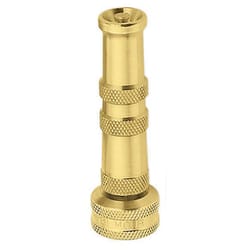 Gilmour Adjustable Twist Brass Heavy-Duty Hose Nozzle