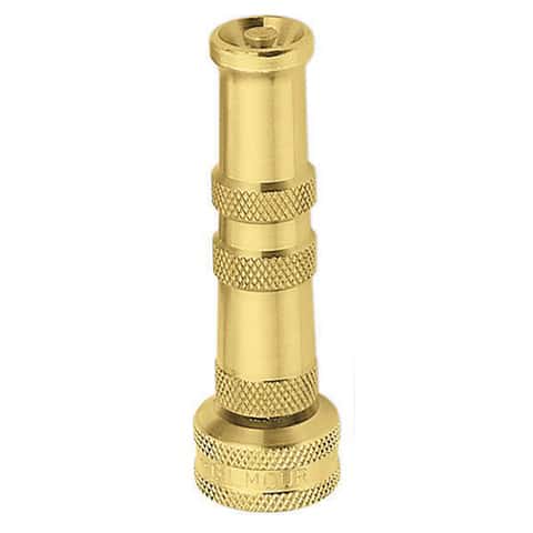 Gilmour Adjustable Twist Brass Heavy-Duty Hose Nozzle Gilmour Adjustable Twist Brass Heavy-Duty Hose Nozzle