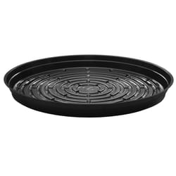 Curtis Wagner Plastics 14 in. D Vinyl Plant Saucer Black