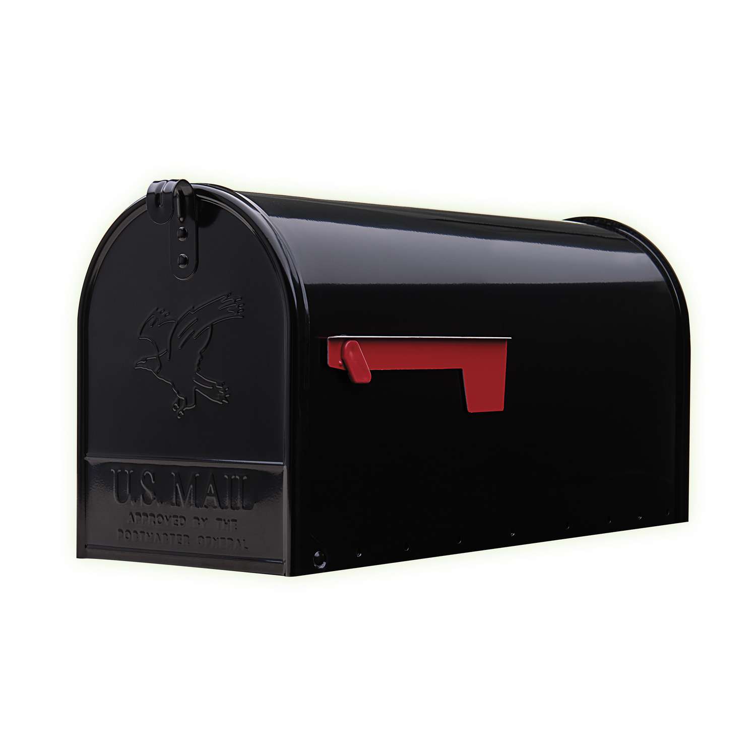 Gibraltar Mailboxes Elite Classic Galvanized Steel Post Mount Black
