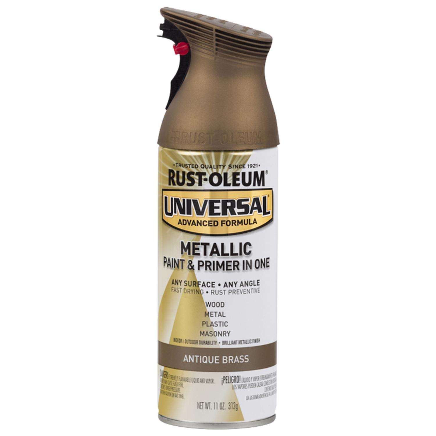 RustOleum Universal Metallic Antique Brass Spray Paint 11 oz Ace