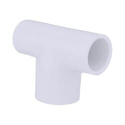 Charlotte Pipe Schedule 40 1/2 in. Slip X 1/2 in. D Slip PVC Reducing Tee 1 pk