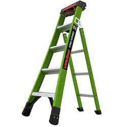 Little Giant King Kombo 5 ft. H Fiberglass Multi-Position Ladder Type IAA 375 lb. capacity