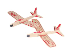 Paul Guillow Jetfire Glider Plane Balsa Wood Natural 2 pc