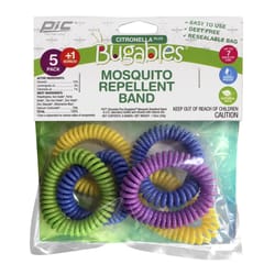 PIC Bugables Insect Repellent Wrist Band For Mosquitoes 6 pk