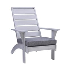 Linon Home Decor Gray Wood Frame Adirondack Chair Gray