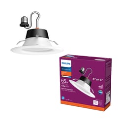 Philips Matte Soft White 5-6 in. W LED Dimmable Recessed Downlight 8.5 W