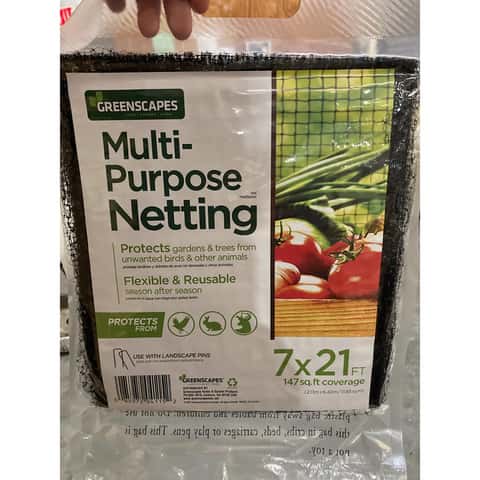 Greenscapes 100 ft. L X 7 ft. W Garden Netting
