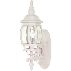 Nuvo Briton Textured White Switch Incandescent Lantern Fixture