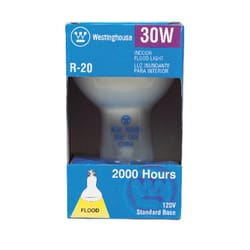 Westinghouse 30 W R20 Floodlight Incandescent Bulb E26 (Medium) White 1 pk