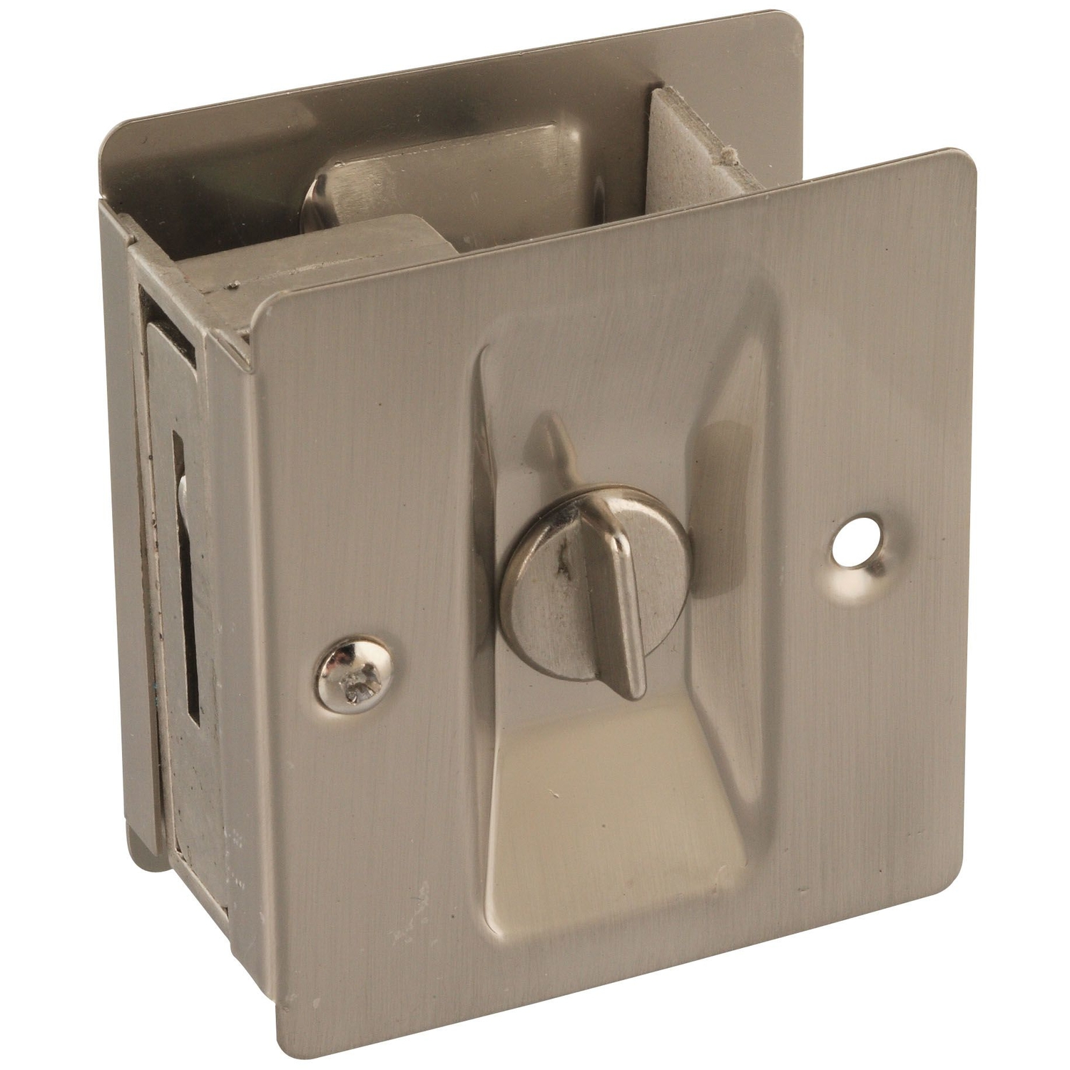 National Hardware Satin Nickel Silver Brass Pocket Door Latch 1 pk ...