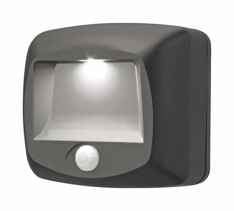Mr. Beams MotionSensing Battery Powered LED Black Stair Light Ace