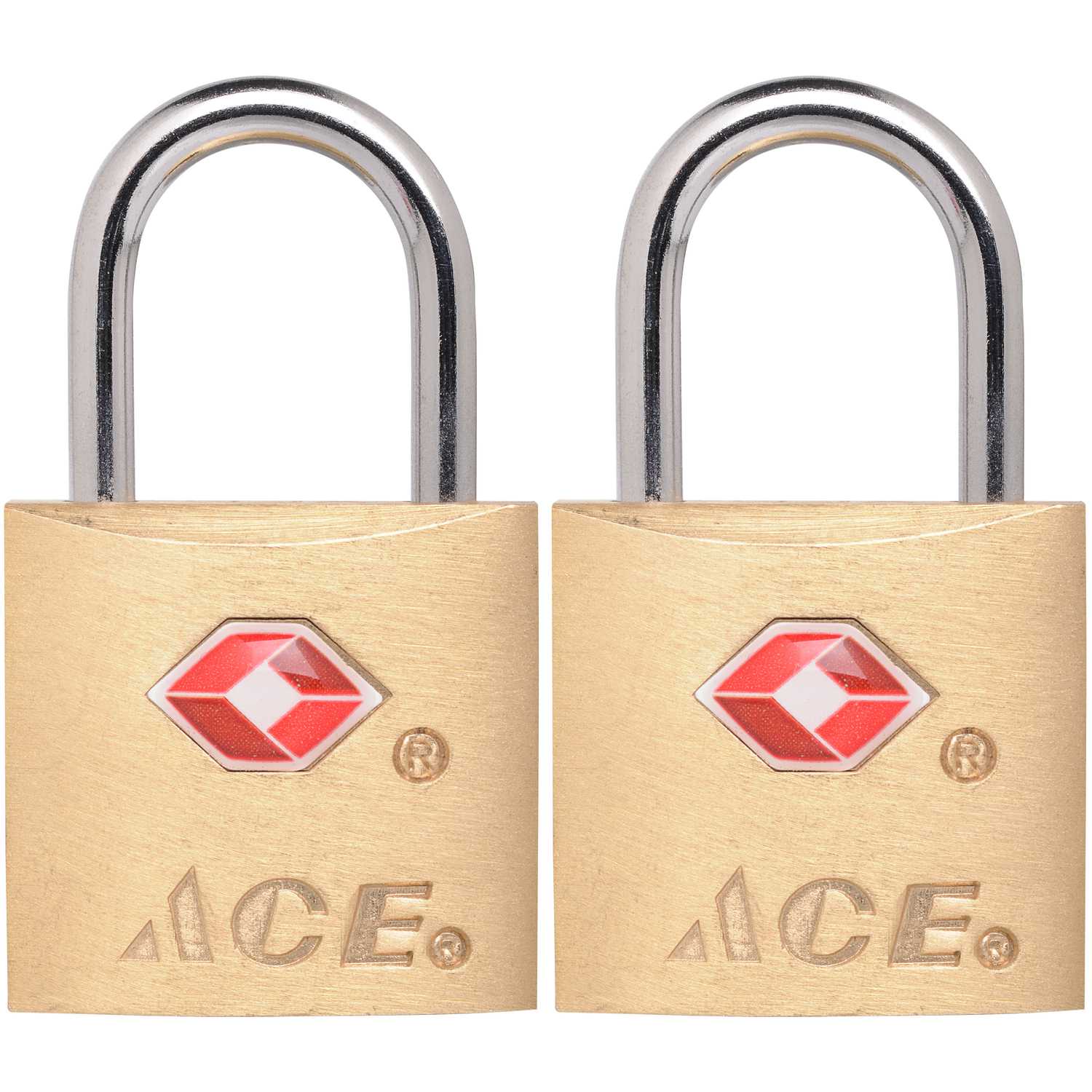 Ace 3/4 in. H x 7/8 in. W x 3/4 inch L Brass Single Locking Luggage
