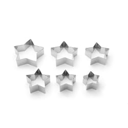 Fox Run Silver Stainless Steel Star Cookie Cutter Set