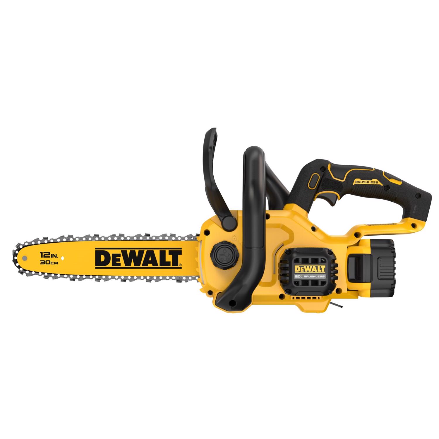DeWalt 20V MAX* DCCS621P1 12 in. 20 V Battery Chainsaw Kit (Battery & Charger)
