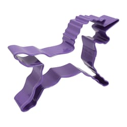R&M International Corp International Corp 3 in. W X 5 in. L Unicorn Cookie Cutter Purple 1 pc