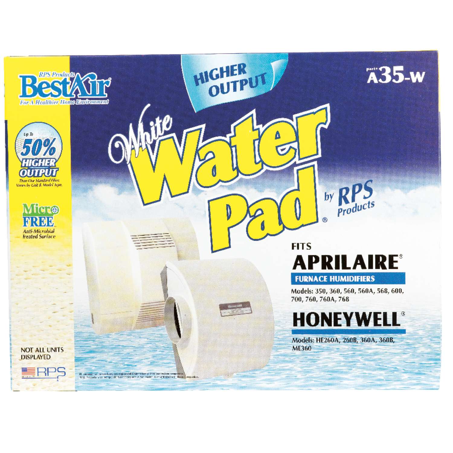 BestAir A35W Replacement Water Pad For Specific Aprilaire and