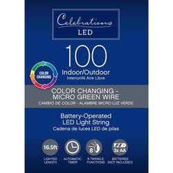 Celebrations LED Micro Dot/Fairy Multicolored/Warm White 100 ct String Christmas Lights 16.5 ft.