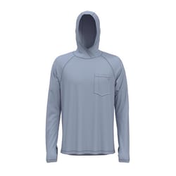 Dickies XL Long Sleeve Men's Hooded Blue Pullover Tee Shirt