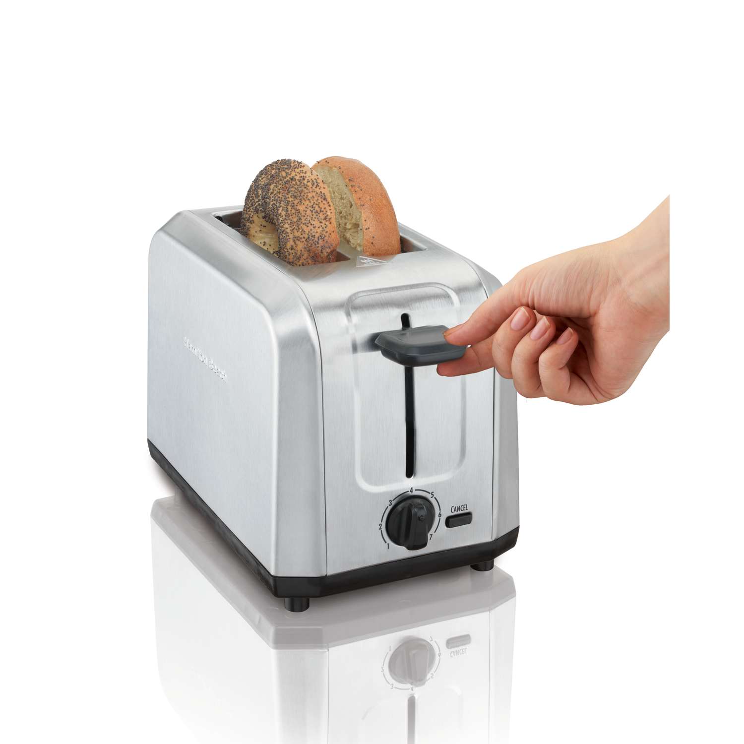 Hamilton Beach Metal Silver 2 slot Toaster 7.48 in. H X 7.48