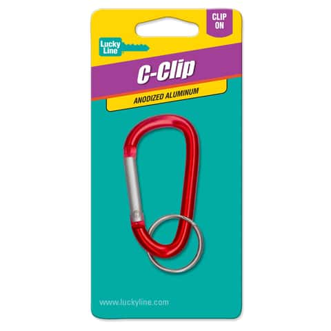 Lucky Line C-Clip Aluminum Assorted Split Carabiner Key Chain - Ace Hardware