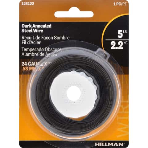 Hillman 100 ft. L Black Annealed Steel 24 Ga. Wire Hillman 100 ft. L Black Annealed Steel 24 Ga. Wire