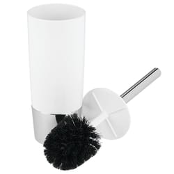 iDesign Duetto Toilet Bowl Brush & Holder White
