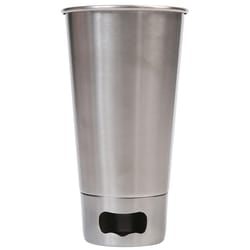 Mad Man 18 oz Silver Stainless Steel Beer Mug