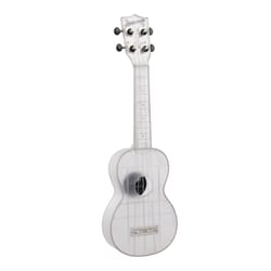 Kala Brand Music Co Frosted Glass Transparent Waterman Soprano Ukulele Plastic 1 pk