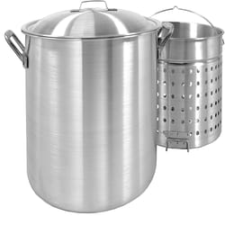 Bayou Classic Aluminum Grill Stockpot with Basket 100 qt 1 pk