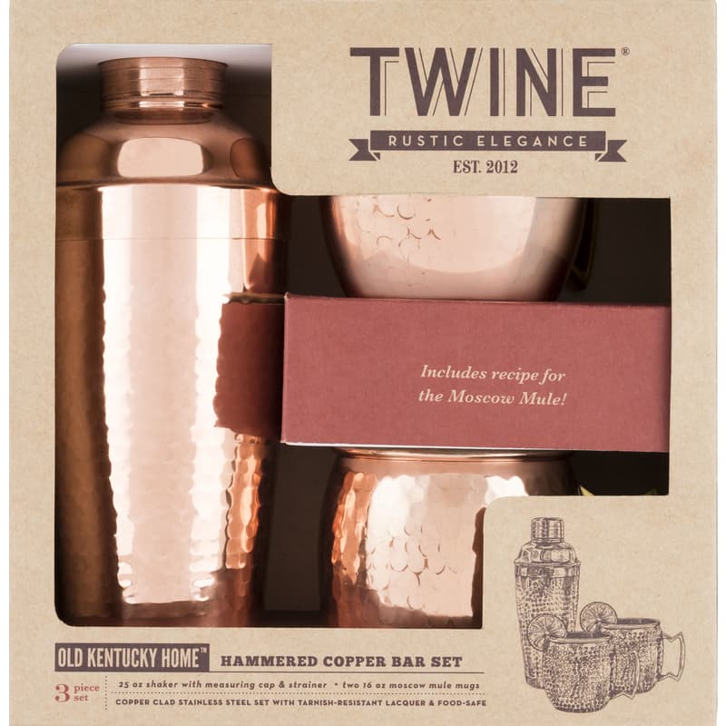 TWINE Copper Stainless Steel Barware Set Sansujyuku sansujyuku.com