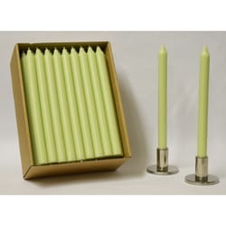 Kiri Tapers Light Green Unscented Scent Taper Candle