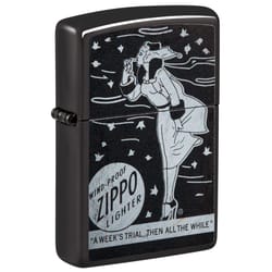 Zippo Black Zippo Windy Lighter 2 oz 1 pk