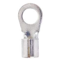 Jandorf 4 Ga. Uninsulated Wire Terminal Ring Silver 2 pk