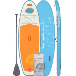 Retrospec Weekender Nano 2 PVC Inflatable Surfer Blue Paddle Board Kit 5 in. H X 12 in. W X 31 in. L