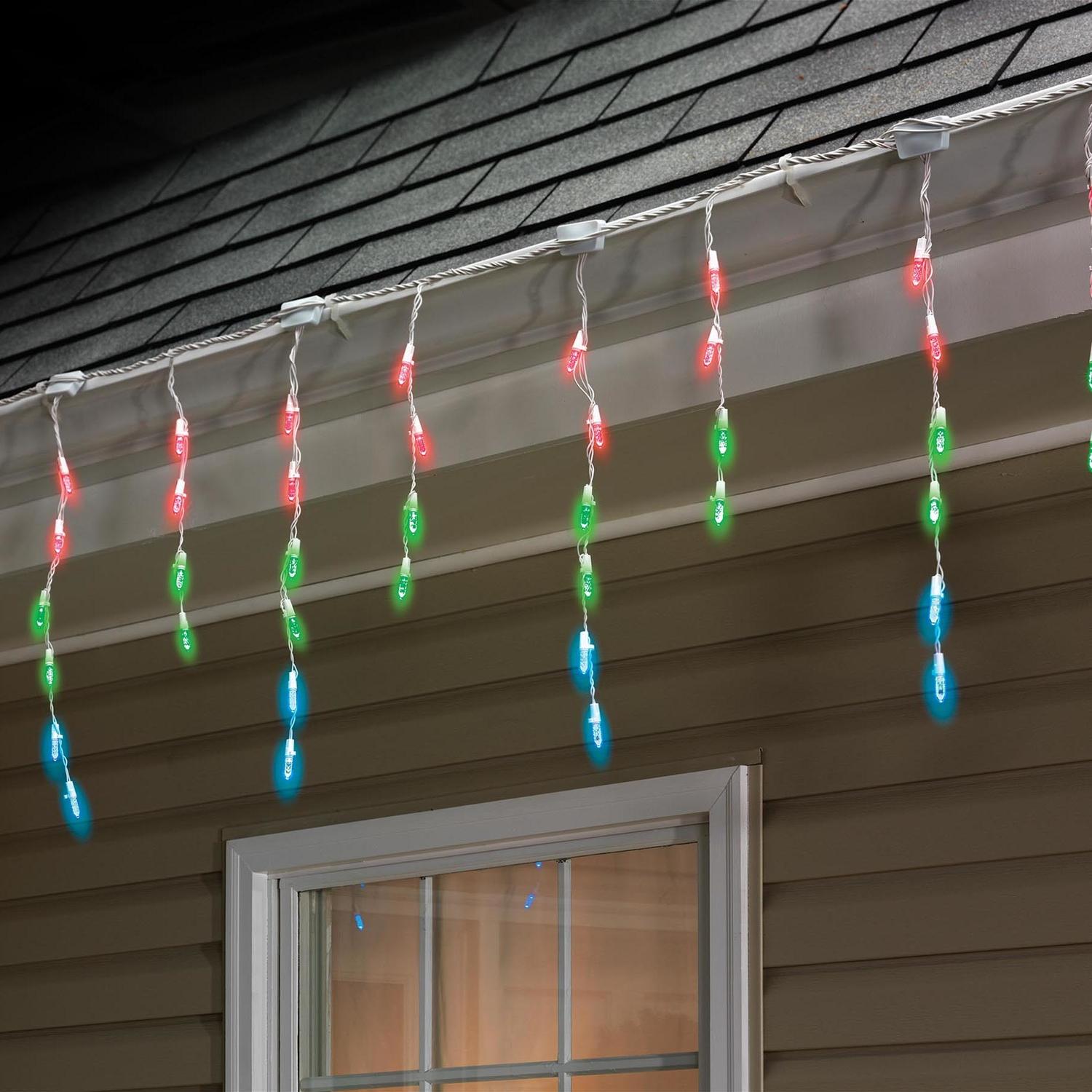 UPC 883624420160 product image for Sylvania 100 Ct LED Multi-color M7 Faceted Select Tech Icicle Light Set (V42016- | upcitemdb.com