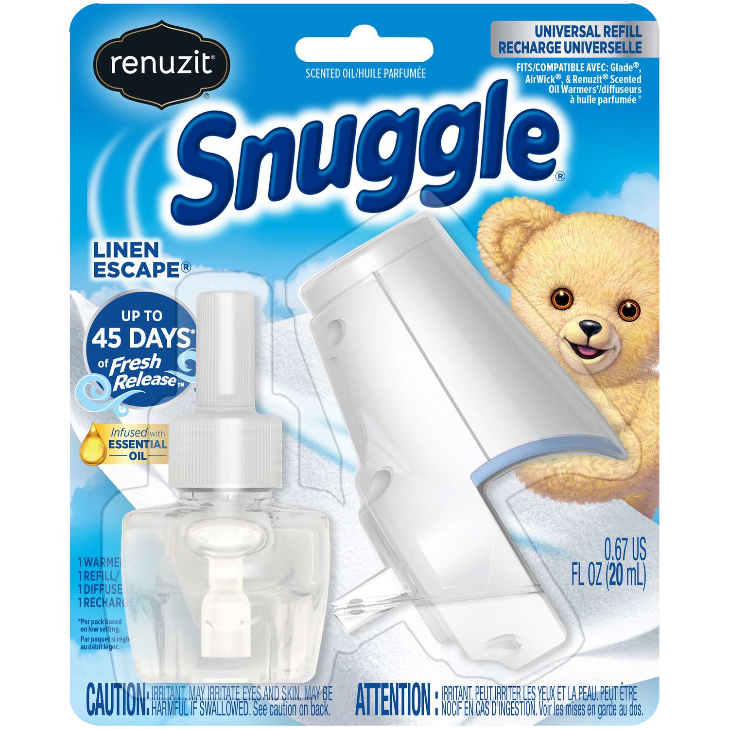 Renuzit Snuggle Linen Scent Oil Warmer Kit 0.67 oz Liquid - Ace Hardware