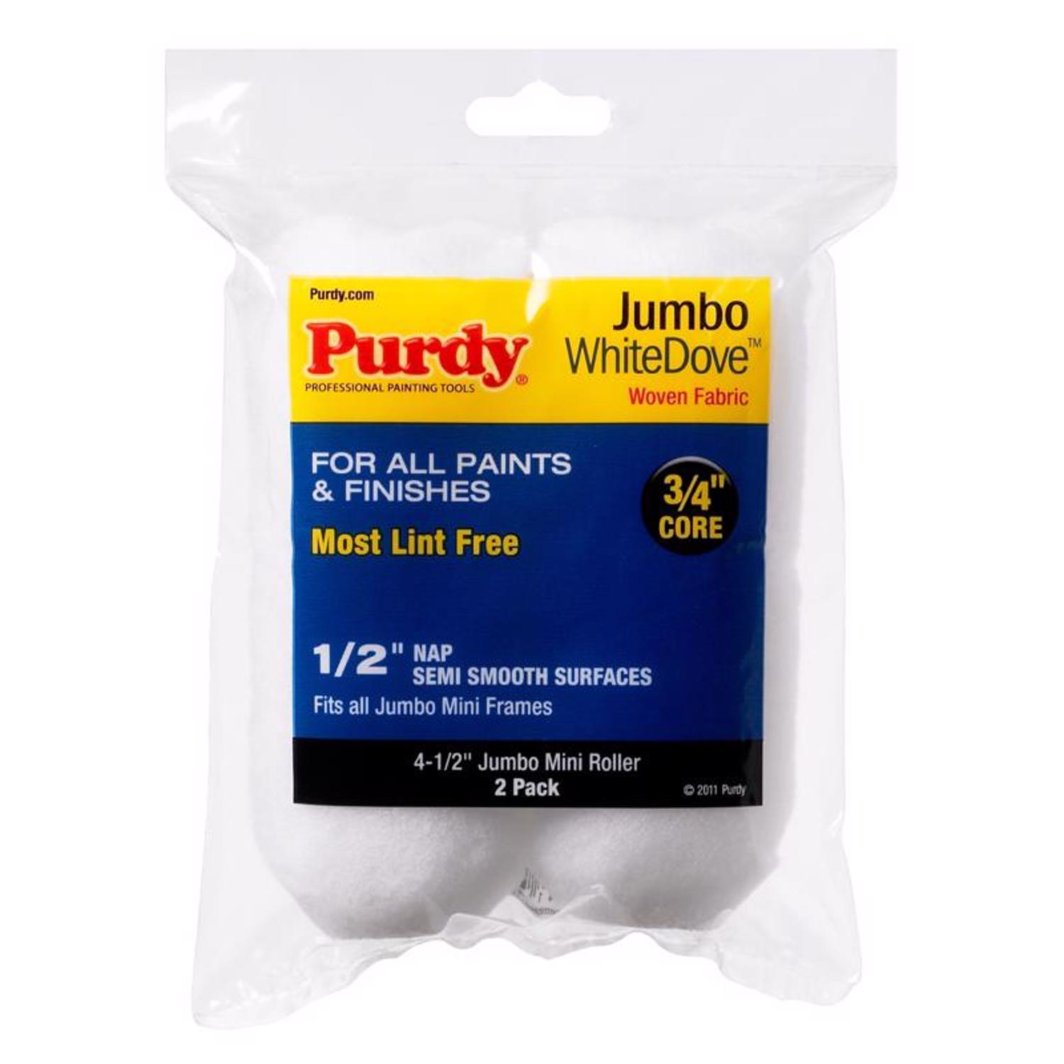 Photos - Putty Knife / Painting Tool Purdy White Dove Woven Fabric 4.5 in. W X 1/2 in. Jumbo Mini Paint Roller