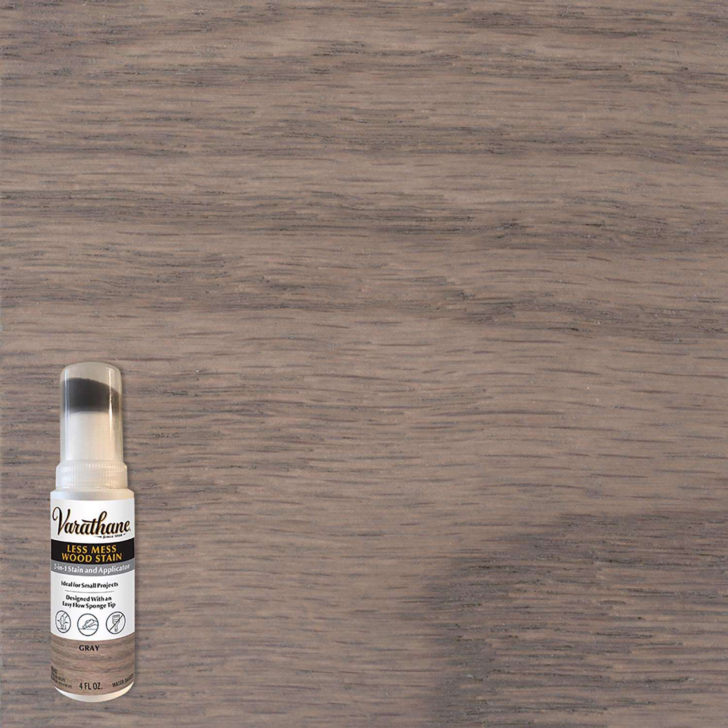 Varathane Less Mess Gray WaterBased Linseed Oil Emulsion Wood Stain 4