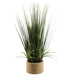 DW Silks 30 in. H X 10 in. D Polyethylene Faux Grass Faux Plant Natural