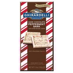 Ghirardelli Dark Peppermint Bark Chocolate Bar 3.5 oz