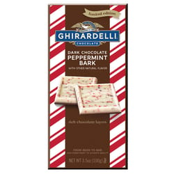 Ghirardelli Dark Peppermint Bark Chocolate Bar 3.5 oz