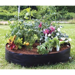 Big Bag Bed 8 in. H x 24 in. W Polyresin Raised Garden Bed Black